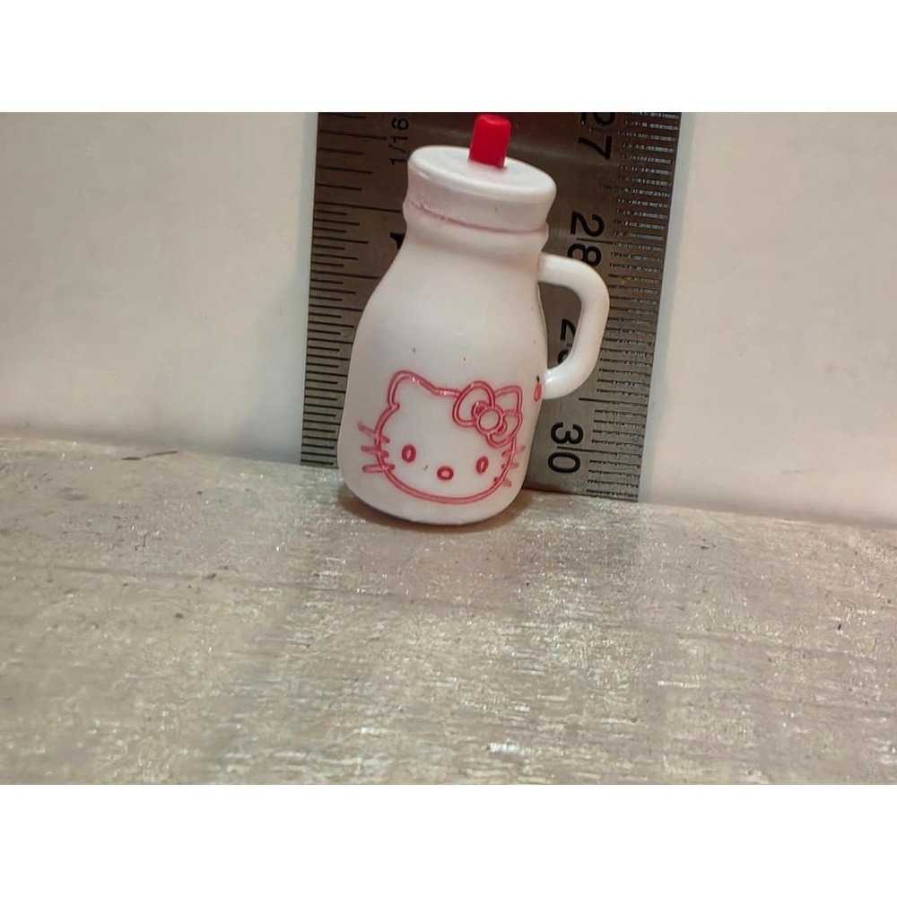 Hello Kitty miniature milk bottle collectible replacement Toy Figure